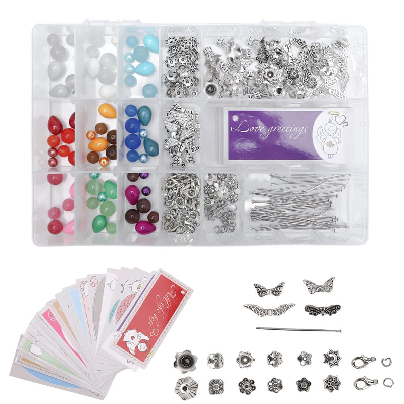 305Pcs Beads Craft Set Beads Craft Diy Kit For Keychain Making Diy Jewelry Pen