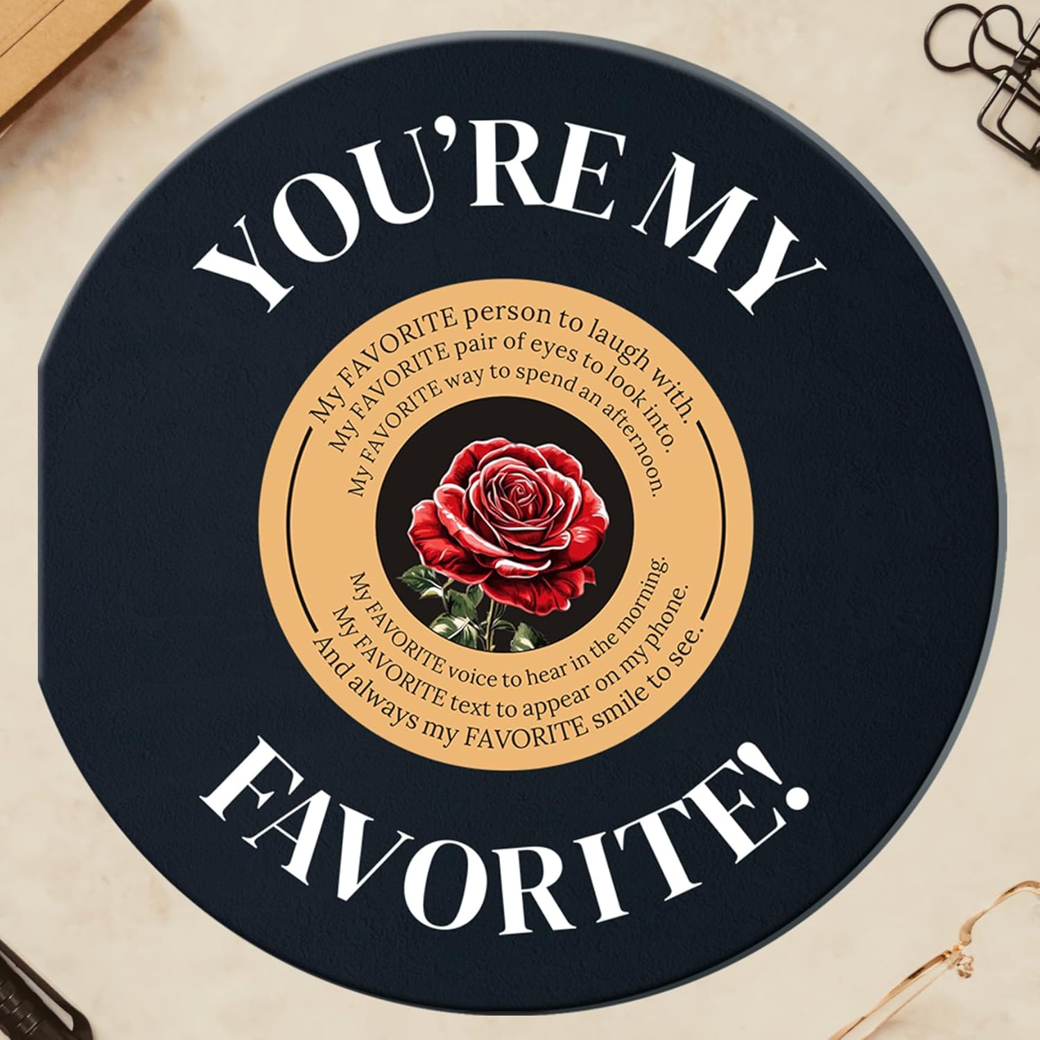 Gifts For Him Men Valentine’S Day - Romantic Valentine’S Card, Valentines Day Decorations, Anniversary Birthday Gift For Husband, Boyfriend, Wife - Valentines Gifts For Him Her - Vinyl Love Card