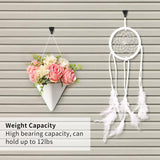 6 Pcs Heavy Duty Stainless Steel Black Vinyl Siding Hooks, No Hole Needed Low Profile Siding Clips For Hanging Wreath, Outdoor Christmas Decorations