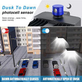 3 Pack LED Parking Lot Lights 200W – Dusk to Dawn Commercial Pole Lights