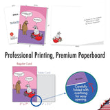 Hysterical Spanish Valentine'S Day Greeting Card With 5 X 7 Inch Envelope (1 Card) Cat In Candy - Spanish C3171Vdg-Sl