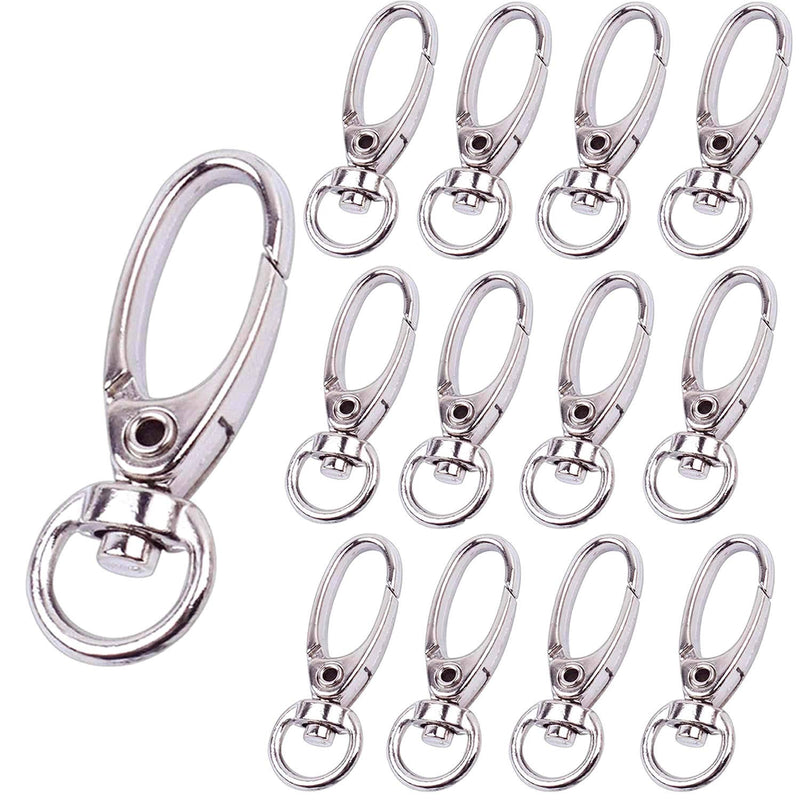 Pack Of 50 D Swivel Trigger Clips Hooks Metal Key Ring Lobster Clasps