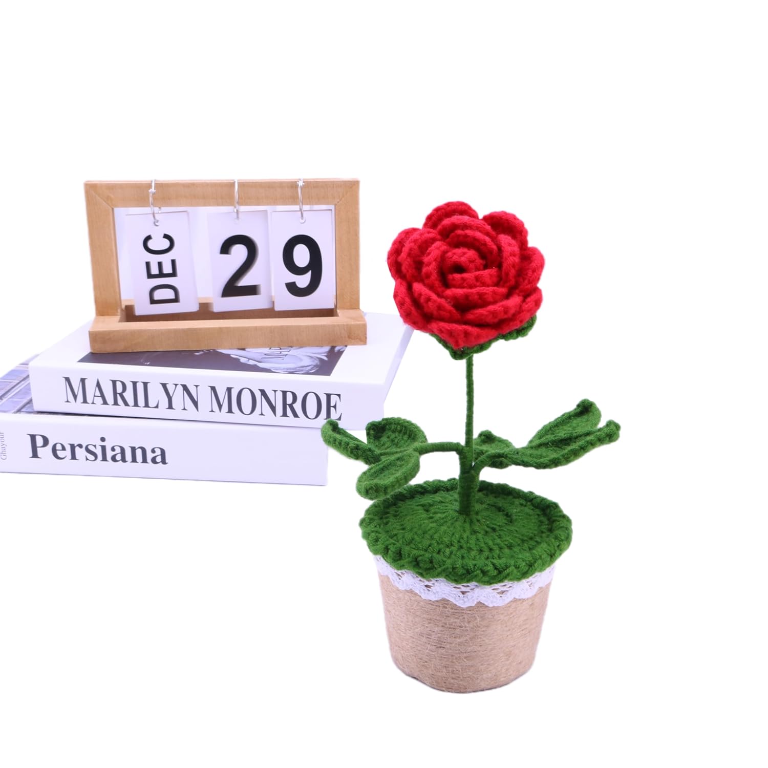 Hand-Woven Red Roses Never-Fading Rose Artificial Flowers Are Used For Display, Table Decorations And Handmade Vases As Unique Gifts For Girlfriends, Wives, Mothers, Friends And Classmates