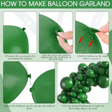 153Pcs Dark Green Balloons Arch Garland Kit Different Sizes 18 12 10 5 Inch Emerald Light Green Latex Balloon For Birthday Dinosaur Safari Jungle Baby Shower Christmas Party Decorations