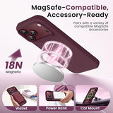 Burgundy Phone Case For Apple iPhone 18 Pro and iPhone 17 Pro Slim Protective Cover