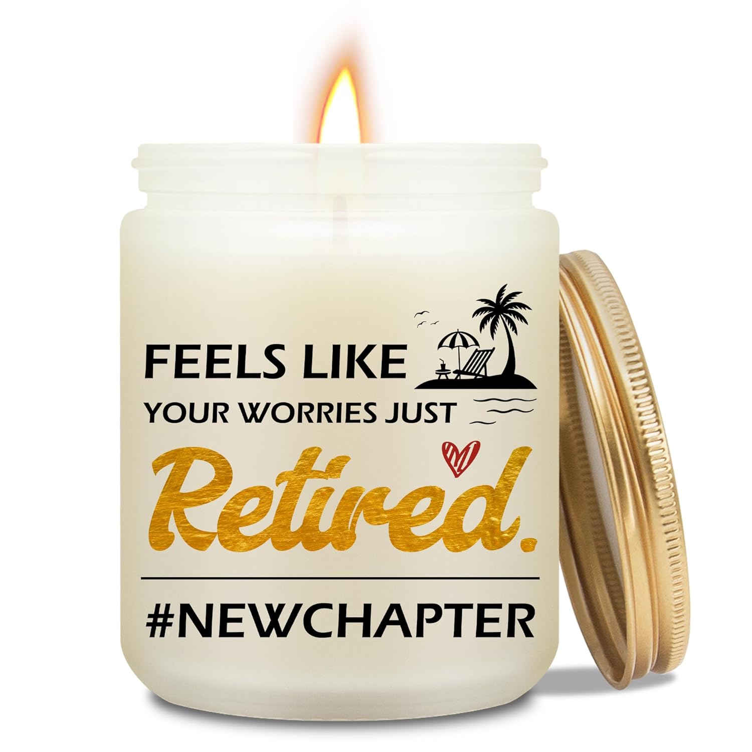 Retirement Gifts For Women Candle - Retired Gifts Ideas, Happy Retirement Decorations Lavender Candle For Women, Natural Soy Wax Scented Candles