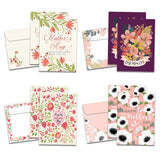 Tree-Free Greetings - Mother's Day Cards - Artful Designs - 8 Assorted Cards + Matching Envelopes - Made in USA - 100% Recycled Paper - 5 x 7 - Floral Mother's Day (GA54277)