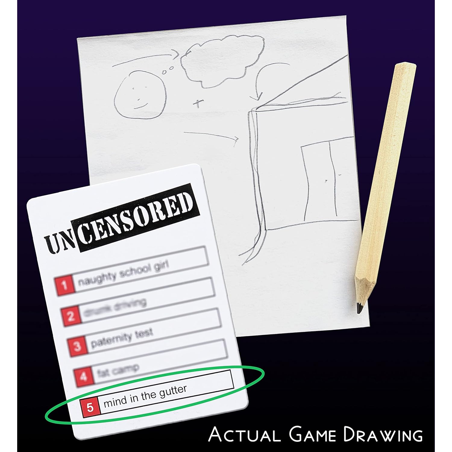 Combo Pack: Party Game + Expansion Pack 1 - A Twisted Funny Adult Party Game Version Of The Classic Drawing Game…
