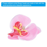 2.8" Artificial Orchid Flower Heads, 20 Pack Silk Phalaenopsis Fake Butterfly Orchid Heads For Wedding Floral Bouquet Decor Diy Craft Making, Pink
