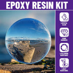 Epoxy Resin Kit 1Gallon, Clear Crystal Resina Epoxica Food Safe, Casting Resin For Art Craft, Jewelry Making, Diy