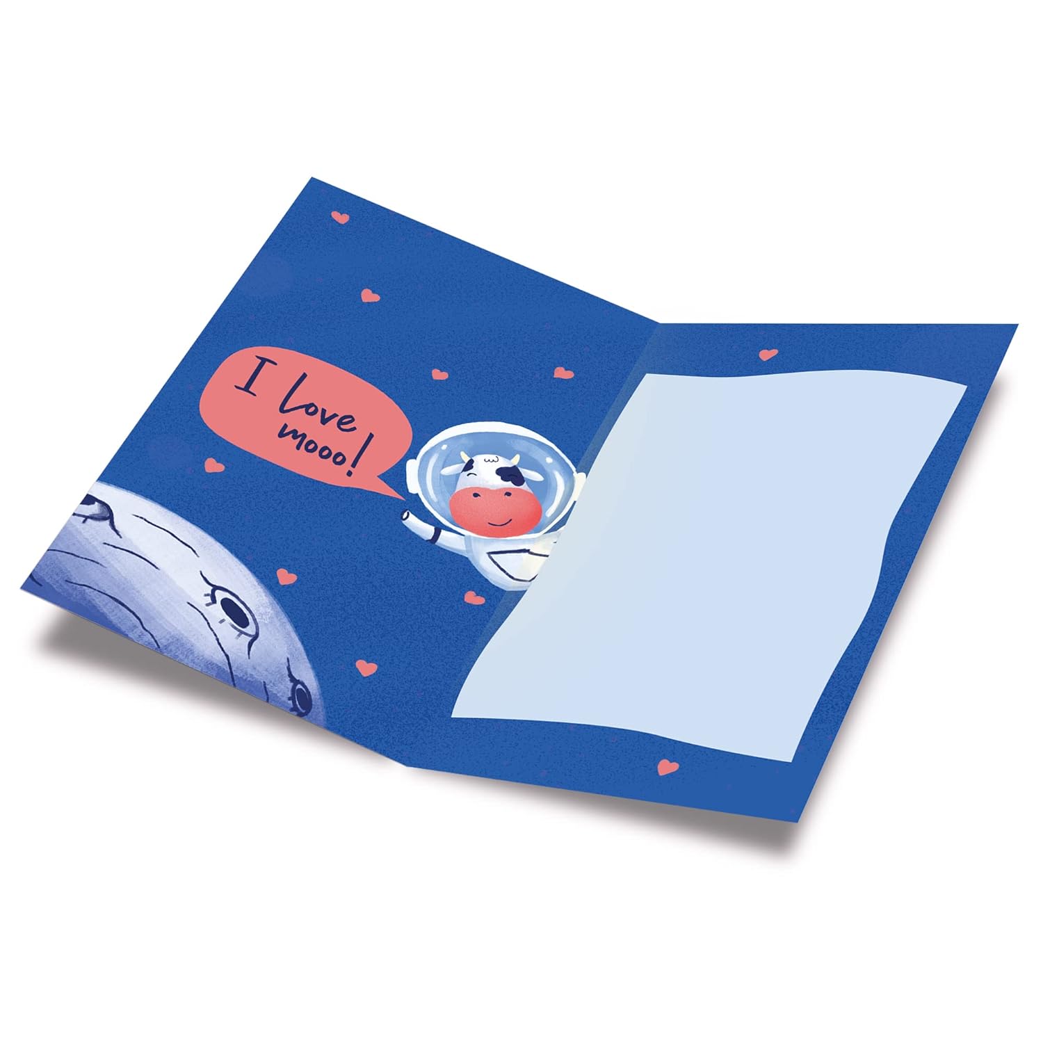 Funny Pun Cow Valentine'S Day Card, Made In America, Eco-Friendly, Thick Card Stock With Premium Envelope 5In X 7.75In, Packaged In Protective Mailer