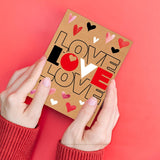 Kraft Valentines Cards With Envelopes 24 Pack Valentines Greeting Cards Blank Inside Kids Adults