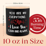Valentines Day Couple Gifts For Men Women, 10Oz Lavender Scented Anniversary Candle For Boyfriend Husband, Romantic Wedding I Love You Gifts For Him Her, Christmas Birthday Girlfriend Wife Gift Ideas