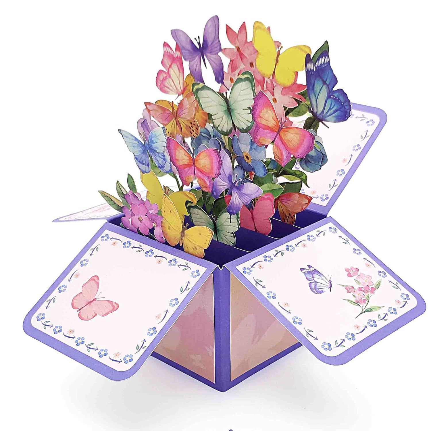 3D Handmade Flowers Pop Up Bouquet Card - Unique Gift For Teacher Appreciation, Valentine'S Day, Mother'S Day | All-Occasion Greeting Card With Note & Envelope (New Year, Anniversary, Thank You)
