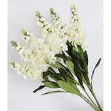 6Pcs White Snapdragon Artificial Flowers 31.50" Delphinium Fake Flowers Long Stem Antirrhinum Majus Silk Flowers Larkspur Faux Flower For Home Wedding Decor Floral Arrangement (White)