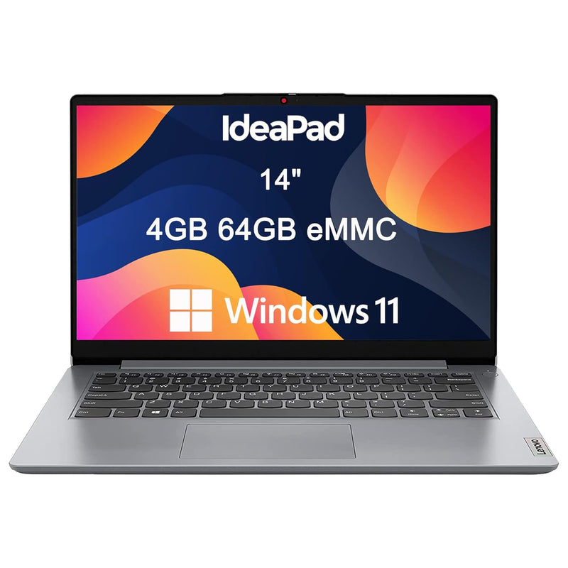 Lenovo Ideapad 1i 14" HD (Intel Dual-Core Celeron N4020, 4GB DDR4 RAM, 64GB St