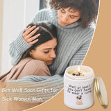 Get Well Soon Gifts For Women, Feel Better After Surgery Gifts For Sick Women, Her, Friends, Vanilla Lavender Scented Candles With Crystal (Cone)