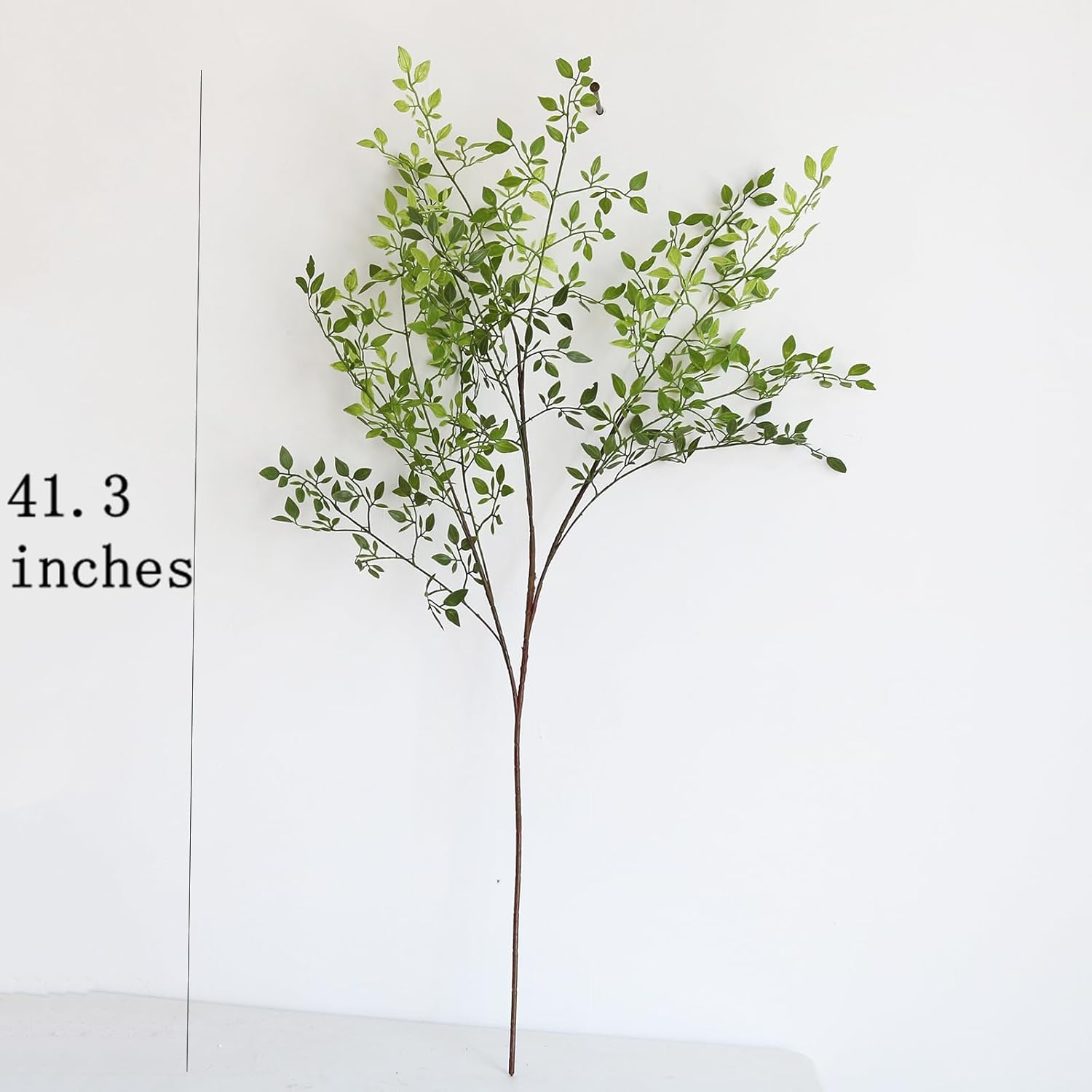 41.3" Real Touch Leaf Artificial Eucalyptus Branches Stem Faux Eucalyptuses Wedding Bouquet Centerpiece Home Decor (3Pcs)