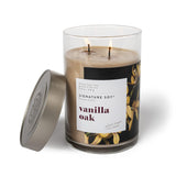 Lidded Vanilla Oak Scented Candle, Extra Large Jar