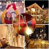 60 Metal Gutter Hooks - Weatherproof Christmas Light Clips For Outdoor Holiday Lights