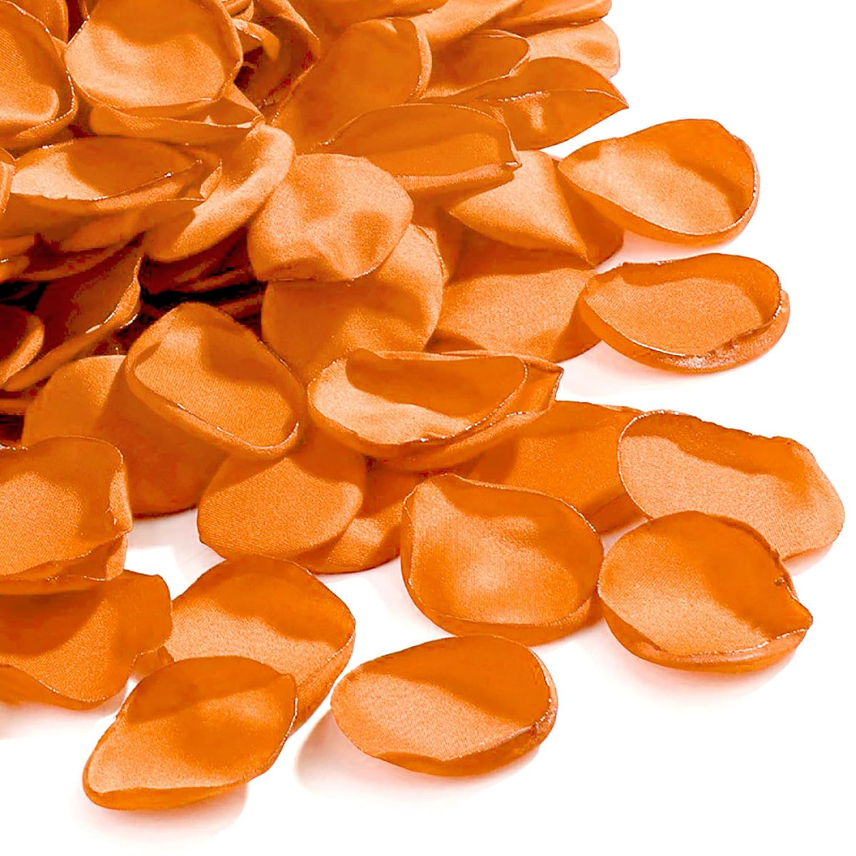 200Pcs Burnt Orange Flower Petals, Silk Rose Petals Fall Wedding Decor Flower Girl Petals For Wedding Aisle Table Centerpieces Thanksgiving Party Confetti Decorations