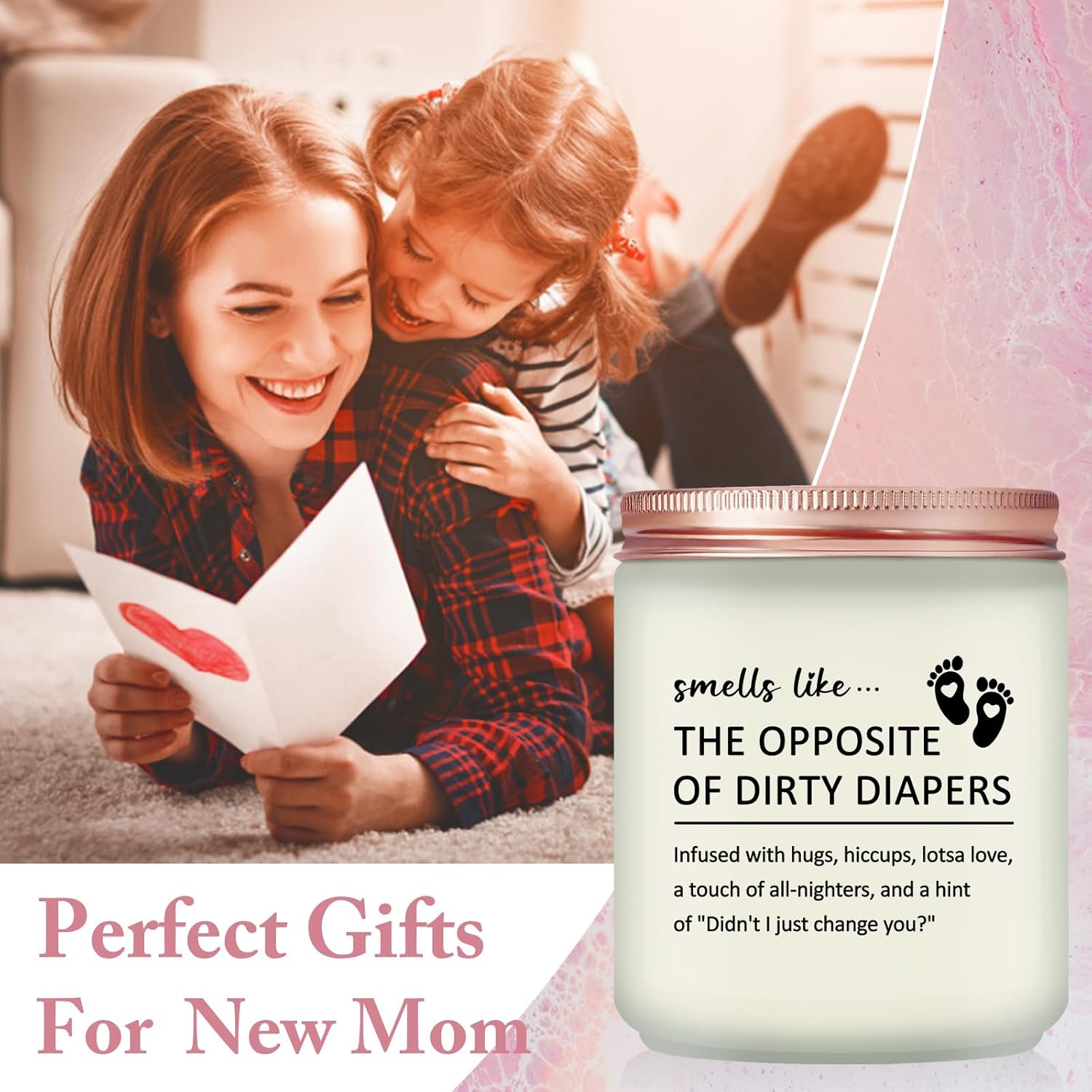 New Mom Gifts - First Time Mam Gift - Mom To Be Gift - Mothers Day Christmas Gifts - Lavender Scented Candle