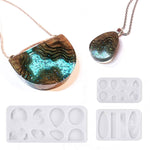 Island Resin Pendant Molds, (4 Pack) Ocean Themed Style Silicone Epoxy Molds For Diy Jewelry Pendant Necklace Keychain Jewel And Resin Crafts