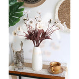 White Poppy Flowers Artificial 8Pcs Silk Poppies Flowers With Stems Silk Flower Arrangements For Wedding Table Centerpieces For Home Bridal Shower Party Decor (White)