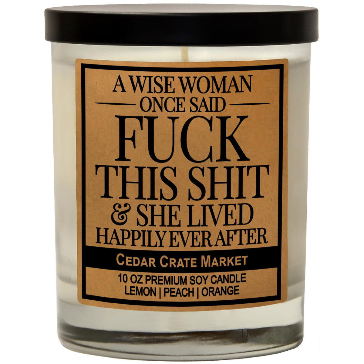 Retirement Gift For Women 2025 - A Wise Woman Once Said F This - Funny Candles Adult Humor, Divorce, Retired Present, Boss Best Birthday Presents For Friends, Coworker, Teacher, Military, Made In Usa
