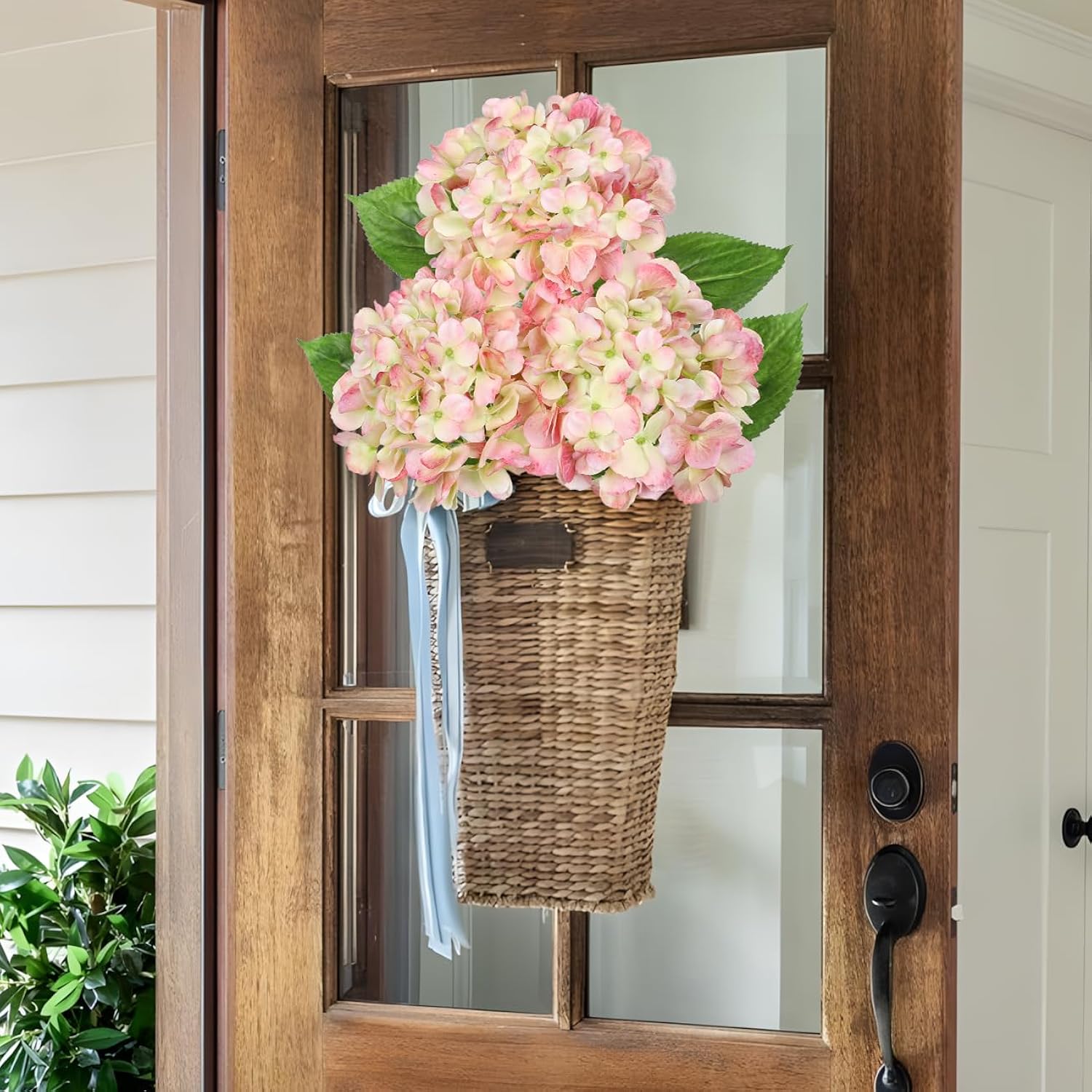 3Pcs Pink Hydrangea Artificial Flowers 19.7 In Real Touch Faux Hydrangea Stems Silk Flowers With Stems Fake Pink Flowers Bouquet For Floral Arrangements Table Centerpieces Wedding Home Decor