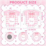 Pink Bow Baby Shower Decorations, 30Pcs Pink Bow Baby Shower Scratch Off Game Girl, Silly Activity For Ice Breakers, Door Prizes, Baby Shower Activity And Idea, Fun And Easy To Play