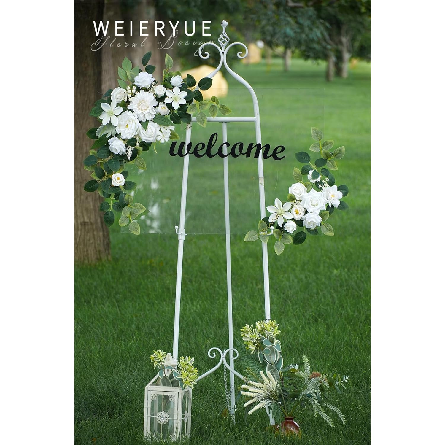 White Artificial Flowers Combo Box - Wedding Decor, Fake Flowers For Home Decor Indoor, Cake Flowers, Faux Flowers For Crafts