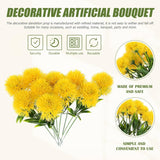 Artificial Dandelion Flowers 1.38 Inch Faux Dandelions Bouquet For Home Wedding Table Centerpiece Office And Craft Decoration
