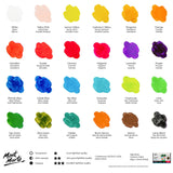 Ceramic Paint Set Signature 26 X 0.7 Us Fl.Oz (20Ml) Multicolor, Vibrant Ceramic Paint, Suitable For Porcelain, Glass, China, Acrylic