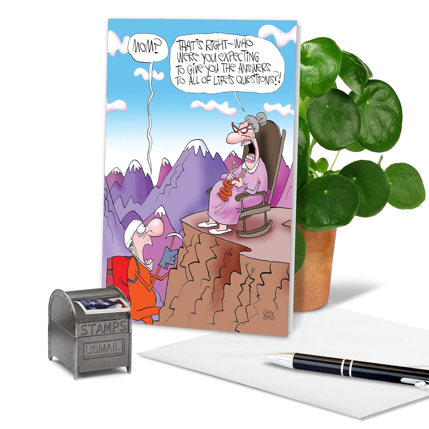 - Hilarious Mothers Day Greeting Card - Cartoon Comic Humor, Funny Card With 5X7 Envelope - Life'S Answers C6794Mdg