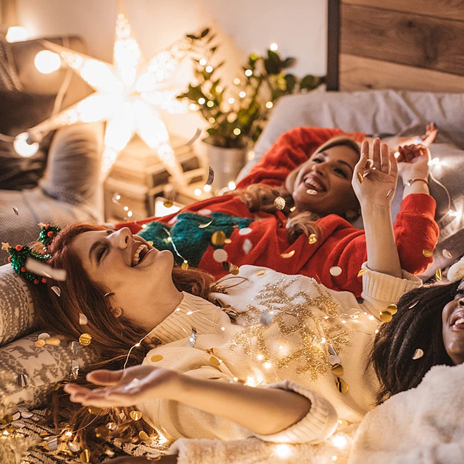 Fairy Lights 2Pack 50Leds Battery Operated Led String Lights With Timer For Bedroom, Wedding, Christmas Tree Decoration