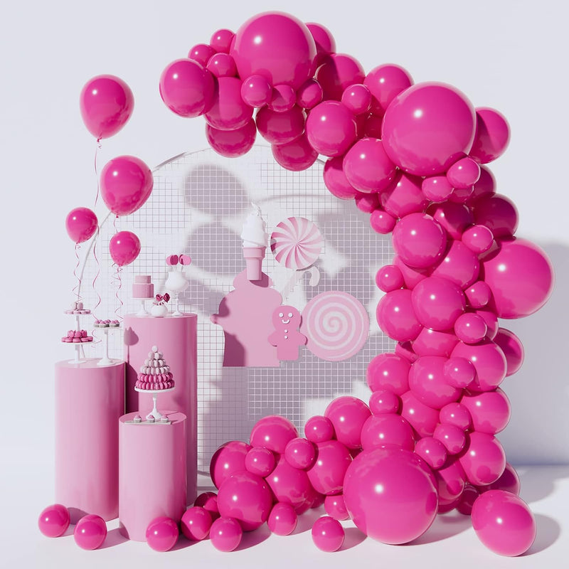 Hot Pink Balloons 100 Pack Hot Pink Balloons Different Sizes 18 12 5 I