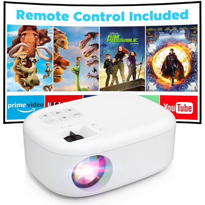 8500L Portable HD Projector, 1080P, HDMI/USB/TV Stick, Home Theater