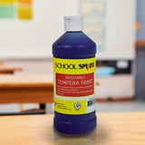 School Smart Washable Tempera Paint, Purple, 1 Pint Bottle