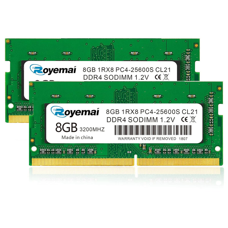 Pc4-25600 Ddr4 3200 16Gb Kit (2X8Gb) Ram Pc4 25600S 3200Mhz 1Rx8 260-Pin 1.2V