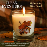 Falling Leaves Soy Candle – 11 Oz Jar Candle With Cozy Autumn Scent – Non-Toxic Fall Candles For Home Decor, Gifting & Seasonal Ambience – Hand Poured Soy Blend Scented Candles