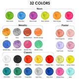 Acrylic Pouring Paint Set, 36 Bottles, With Silicone Oil, High Flow, Pre-Mixed, Art Supplies For Pouring On Canvas, Glass, Wood, Tile, Rocks