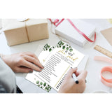 Bridal Shower Games - Greenery Engagement Party Game Cards For Wedding, Bachelorette Party - Bridal Shower Decorations - He Said She Said - 30 Cards(002)