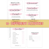 10 Teen Birthday Party Games For Her, Birthday Games Bundle For 20 Guests, Sweet 16 Party Games, Teenager Bday Party Supplies