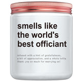Funny Wedding Officiant Gifts, Unique Women Men Officiant Candle Gift For Wedding Day Christmas