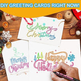 Double Line Outline Markers 24 Colors Super Squiggles Glitter Markers Self Outline Metallic Markers, Doodle Shimmer Markers Drawing Pens For Christmas Greeting Card, Birthday Gift, Diy Art Crafts