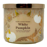 White Pumpkin Candle - White Pumpkin + Caramel + Spice - 3 Wick Pumpkin Scented Candle For Fall - 14.5 Ounces - Fall Candles, 2024.