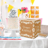51Pcs Cielito Lindo Diaper Raffle Box Set Game Box With Ticket Platos De Barro Terracotta Flower Game Kit For Baby Shower Party Decoration