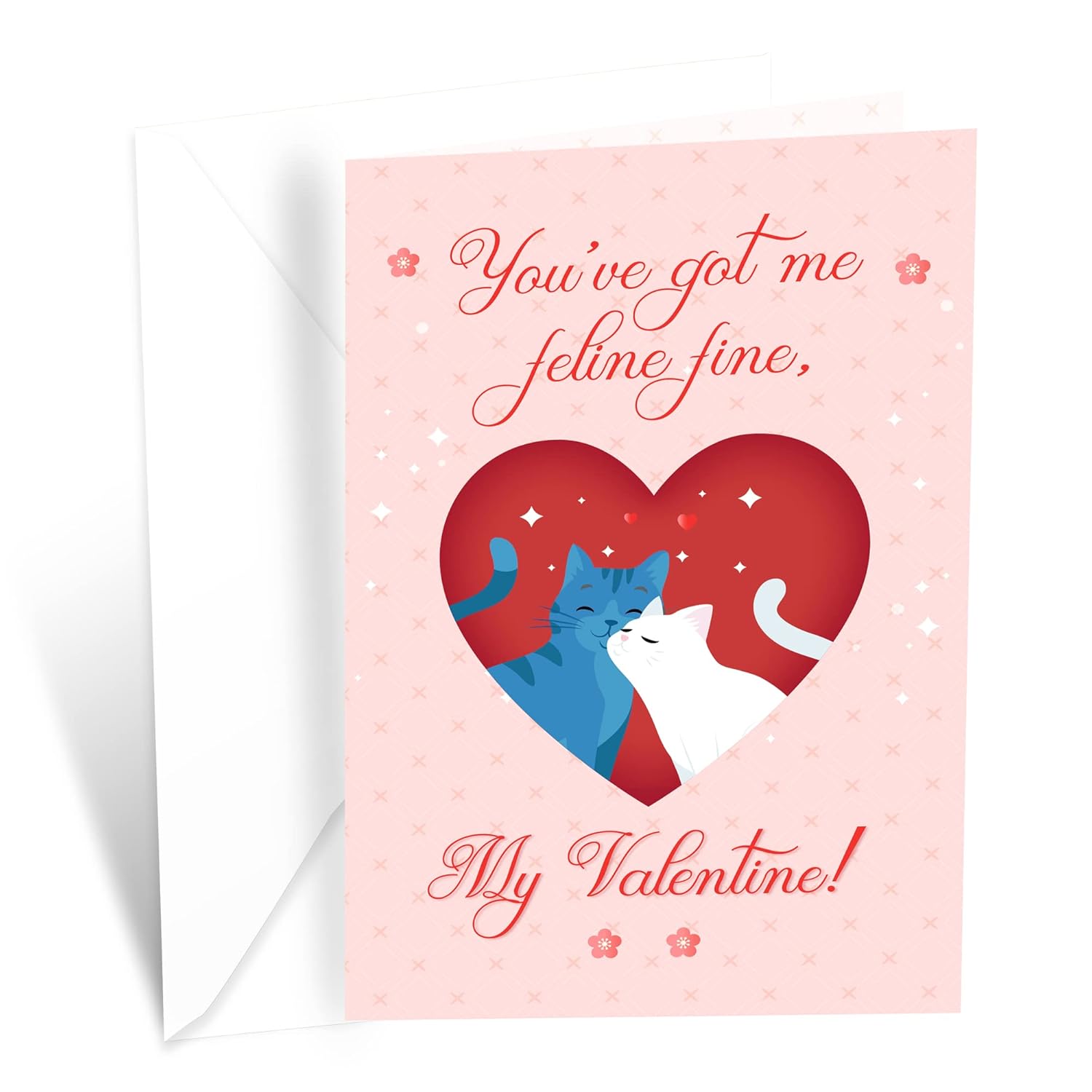 Funny Cat Pun Valentine'S Day Card, Made In America, Eco-Friendly, Thick Card Stock With Premium Envelope 5In X 7.75In, Packaged In Protective Mailer