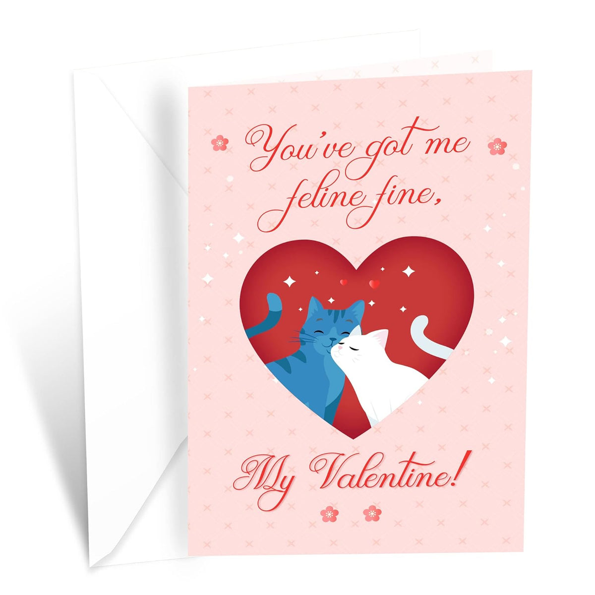 Funny Cat Pun Valentine'S Day Card, Made In America, Eco-Friendly, Thick Card Stock With Premium Envelope 5In X 7.75In, Packaged In Protective Mailer